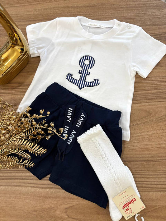 Completo ANCORA BLU VALENTINA BEBÉS