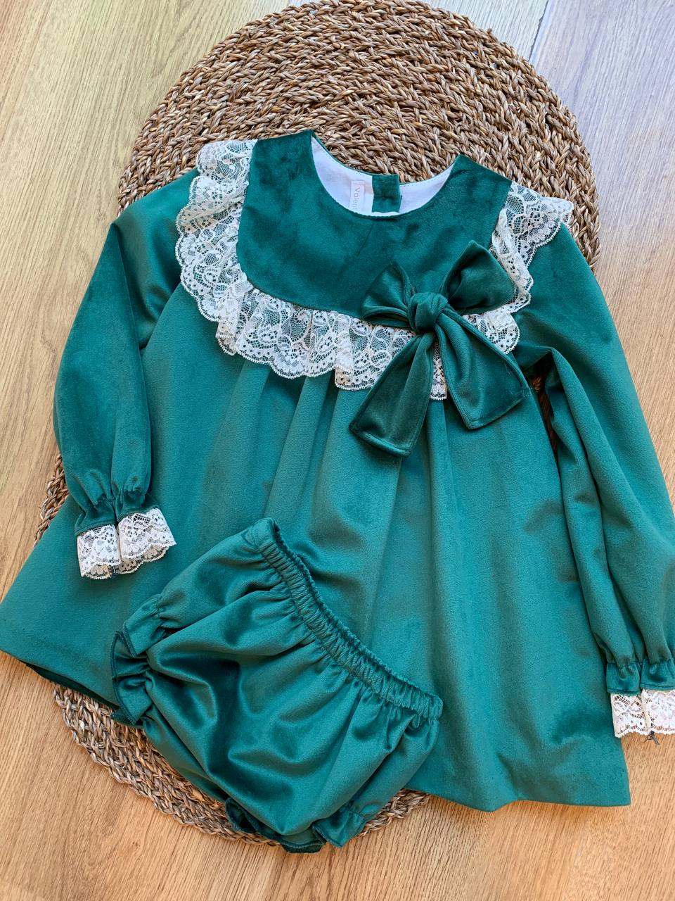 Abitino CON PIZZO VERDE VALENTINA BEBÈS