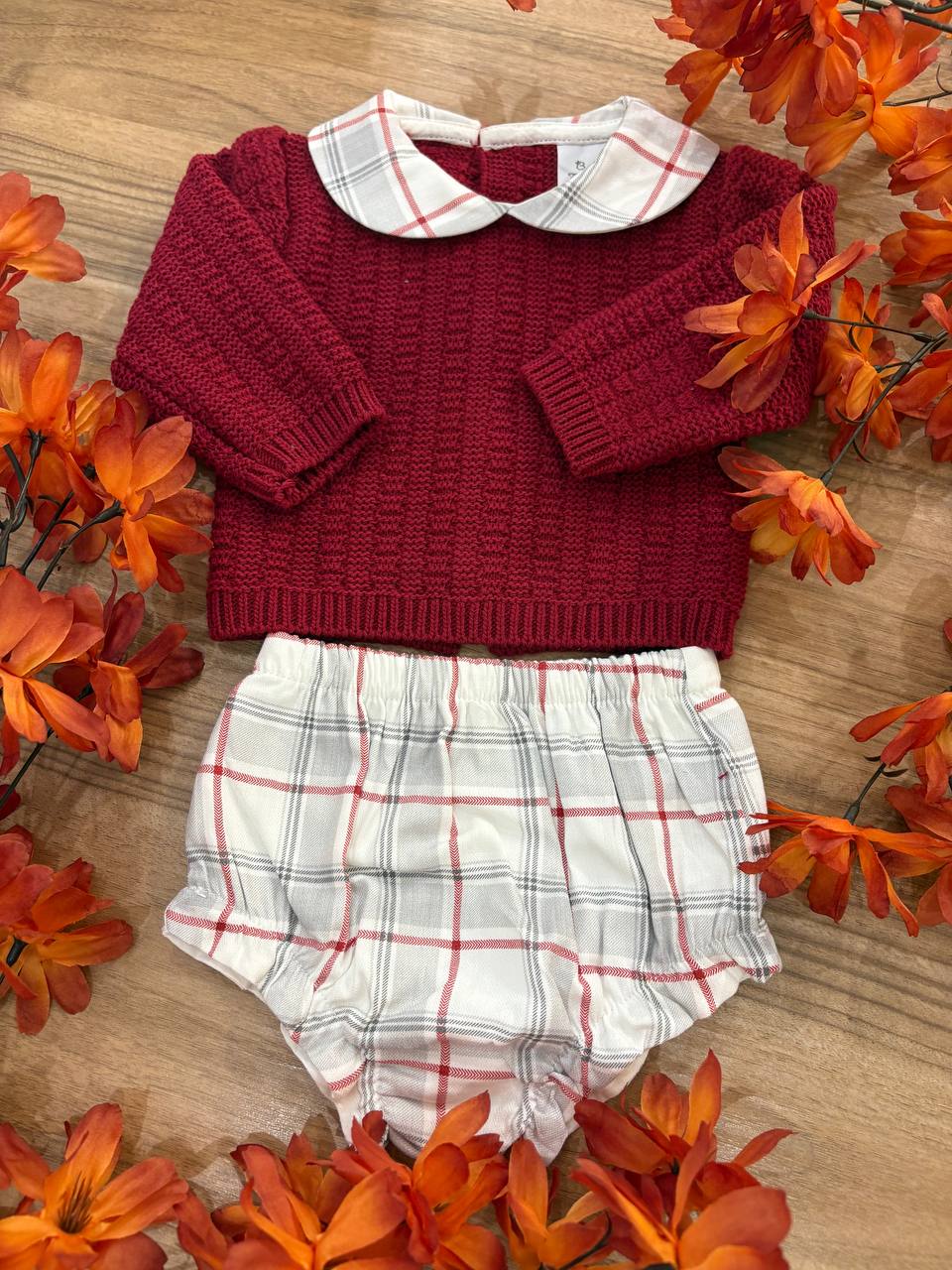 Completo BORDEAUX BABY FASHION