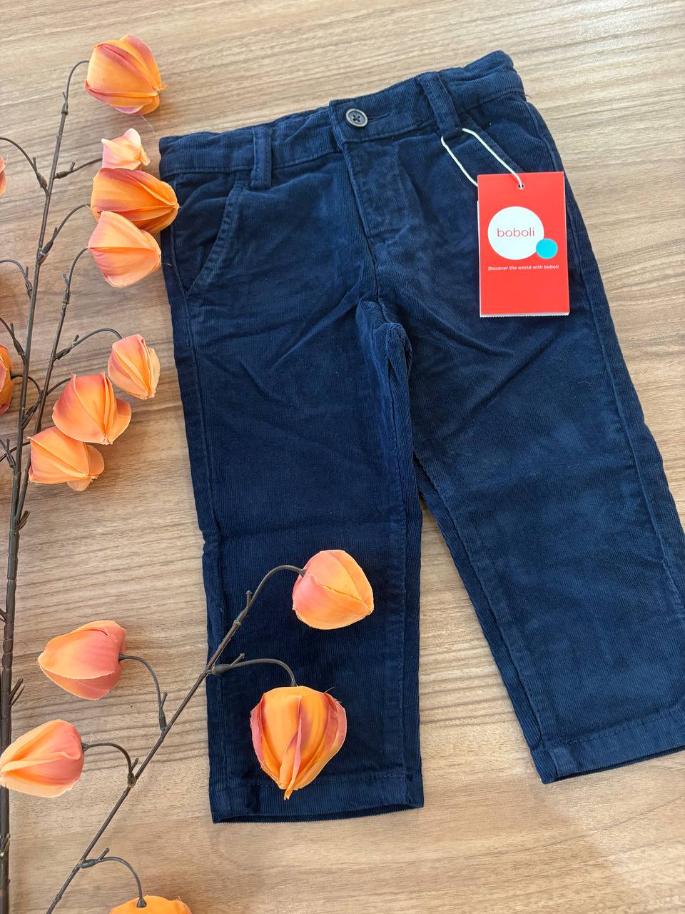 Pantalone in VELLUTO BLU BOBOLI