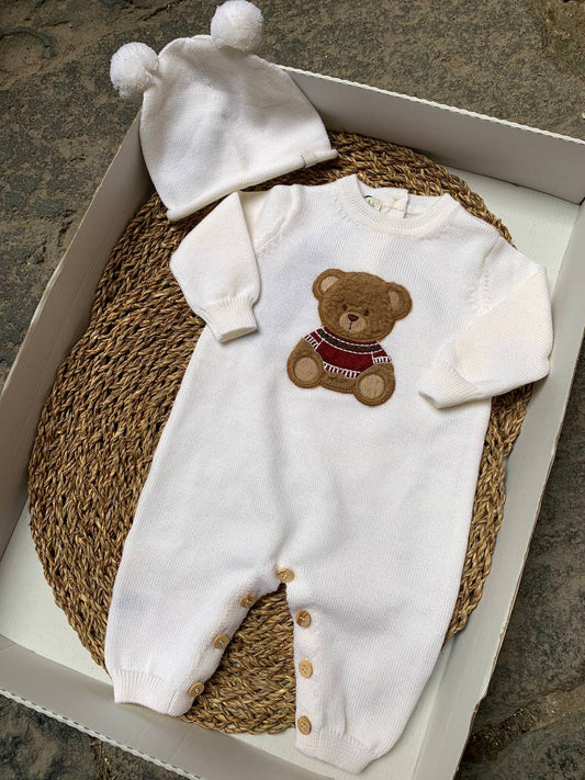 Tutina e cappellino TEDDY ECRÙ NANNAFRUFRÙ