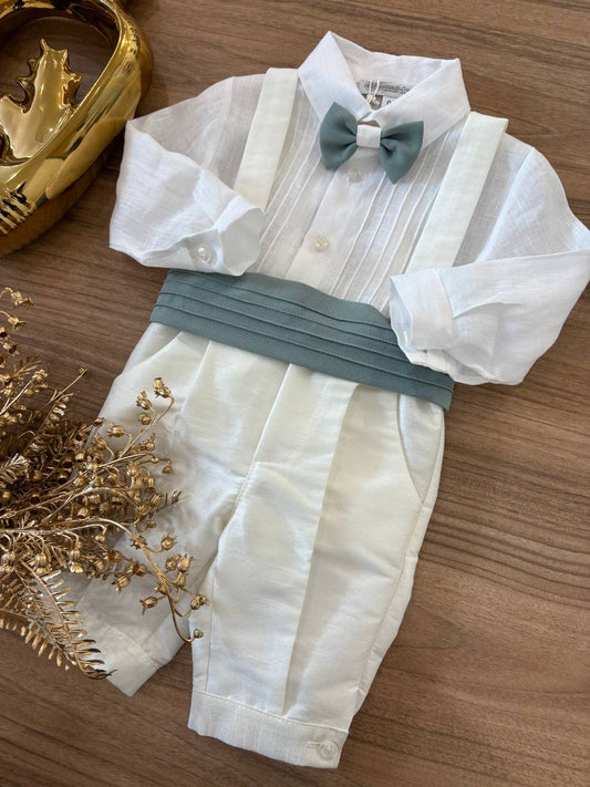 Abito Panna E VERDE SALVIA LA SARTORIA DEI PICCOLI