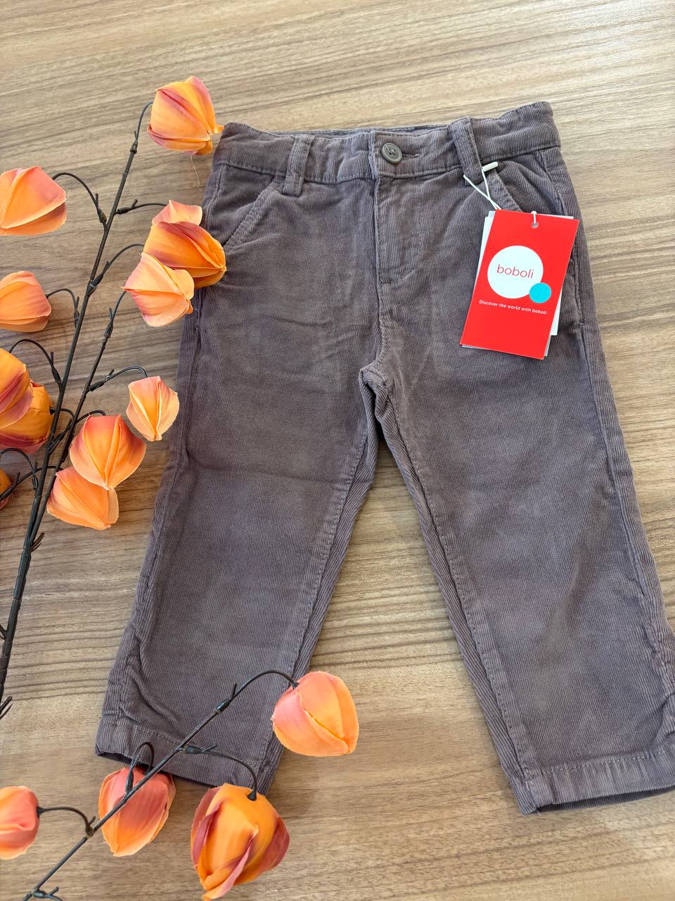 Pantalone IN VELLUTO MARRONE BOBOLI