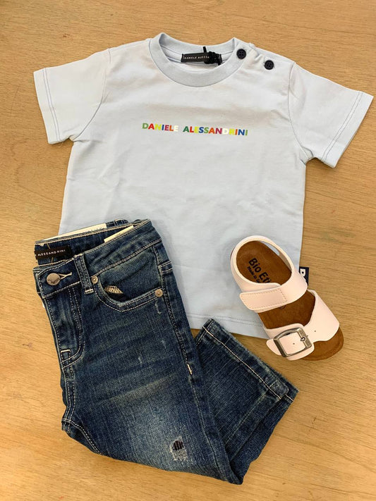 Completo jeans e T-shirt Daniele alessandrini