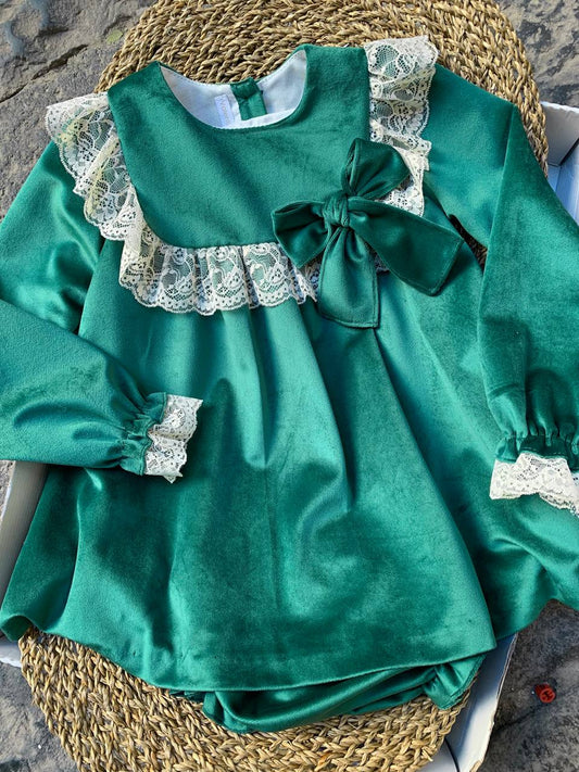 Abitino CON PIZZO VERDE VALENTINA BEBÈS