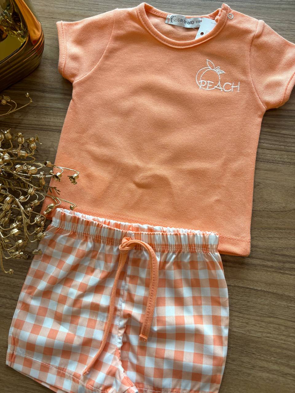 Completo COSTUME E T-SHIRT PEACH CALAMARO