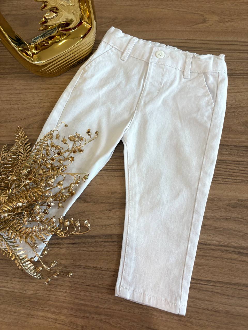PANTALONE BIANCO DR KID