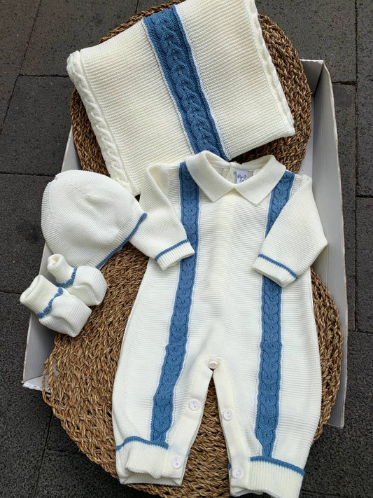 Coordinato nascita TRECCIA PANNA/AVION PAPPA& LATTE