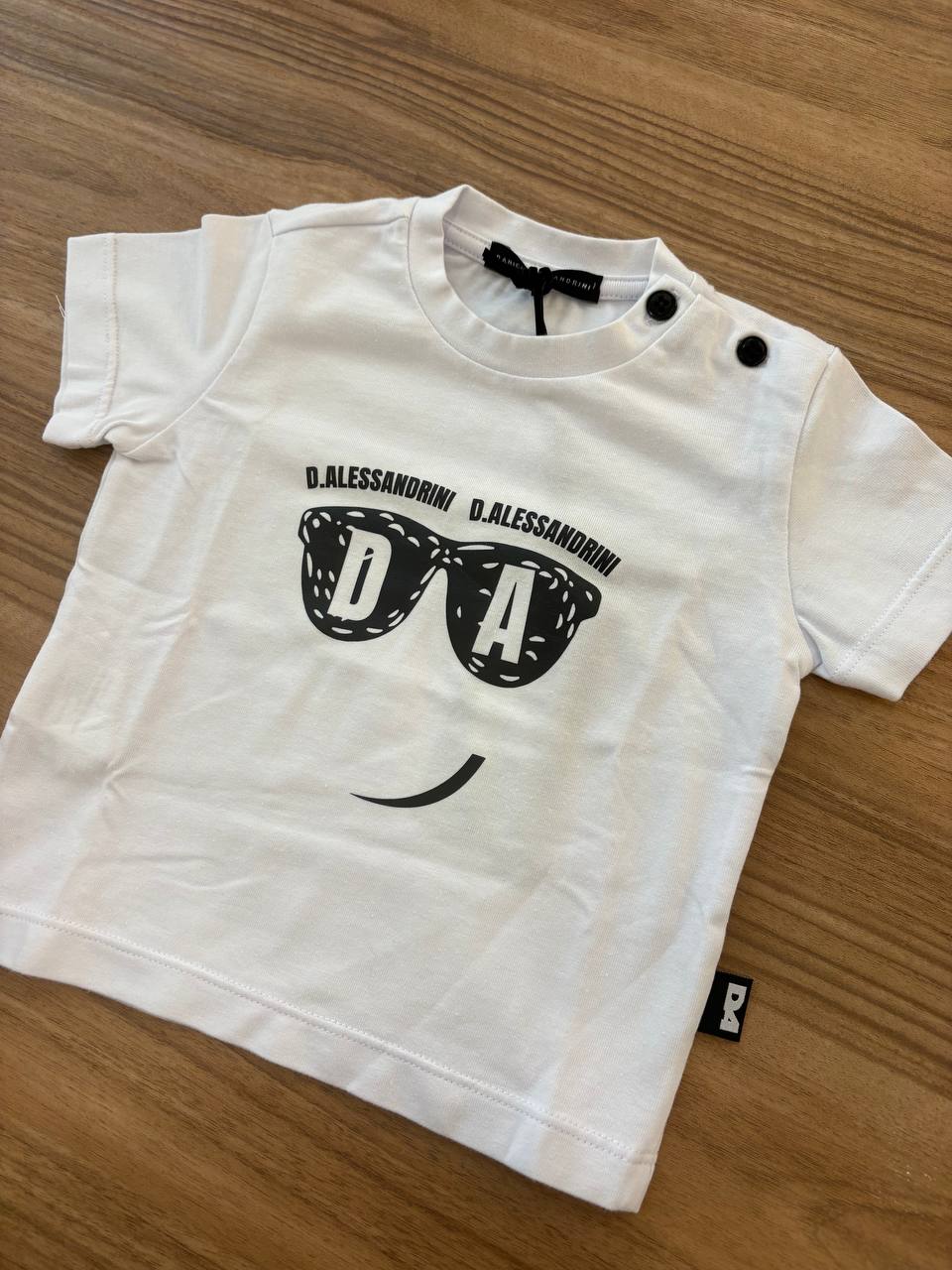 T-shirt Daniele alessandrini occhiali