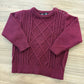 MAGLIONCINO BORDEAUX TRECCE E ROMBI NEVER TOO