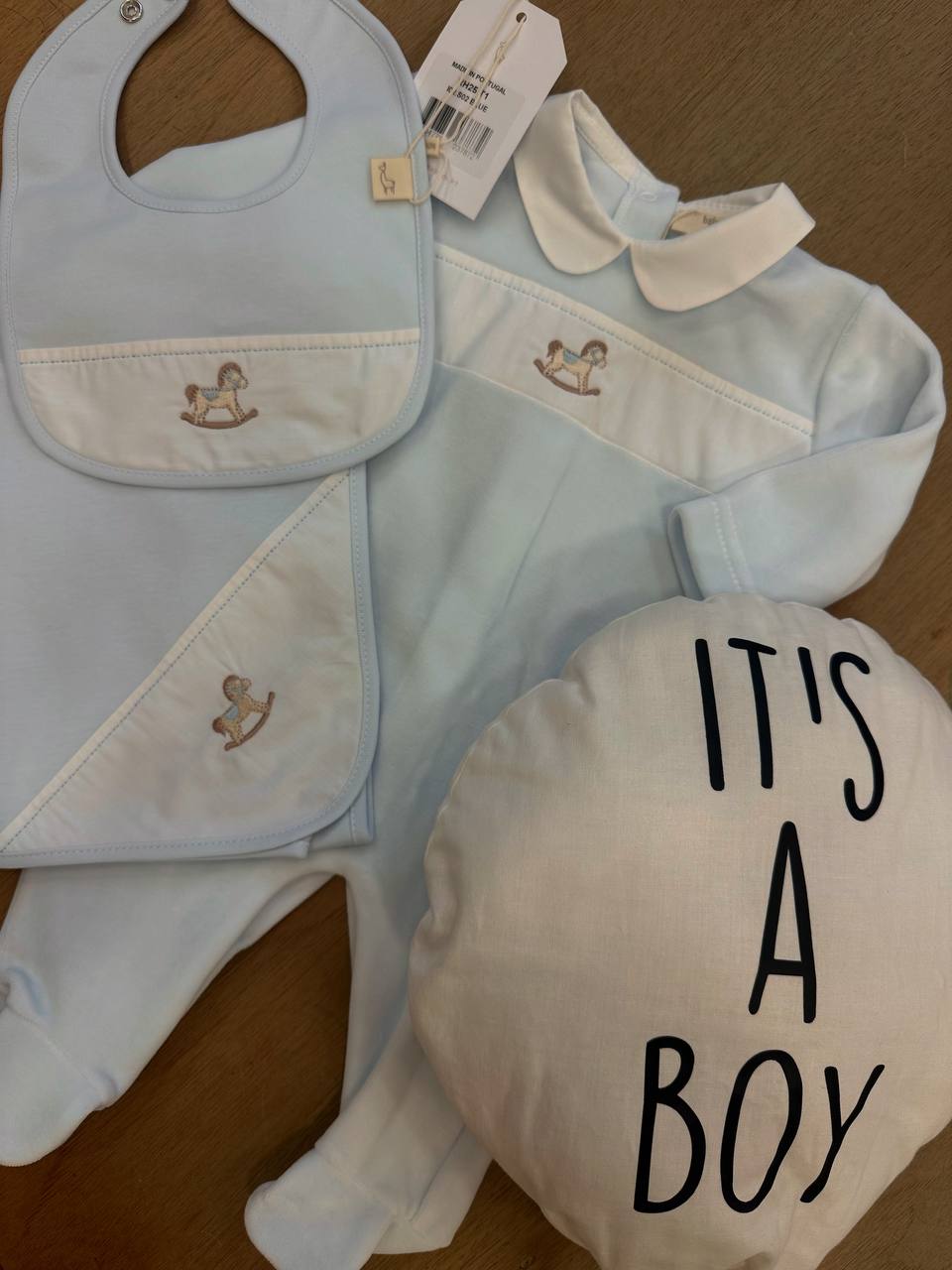 Mussola Celeste Cavallo a DONDOLO BABY GI