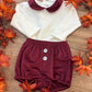 Body CON CULOTTE IN VELLUTO BORDEAUX CALAMARO
