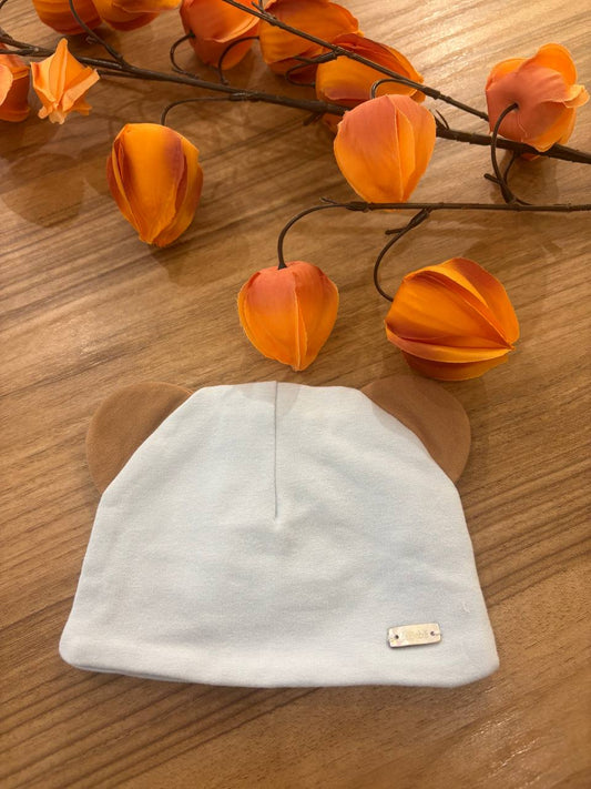 Cappellino orsetto celeste le bebé