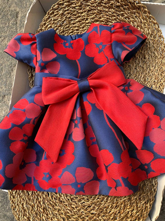 ABITO FIOCCO ROSSO E BLU GUGU GAGA
