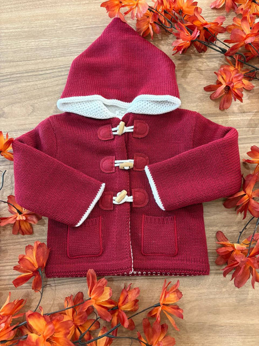 CAPPOTTINO BORDEAUX BABY FASHION