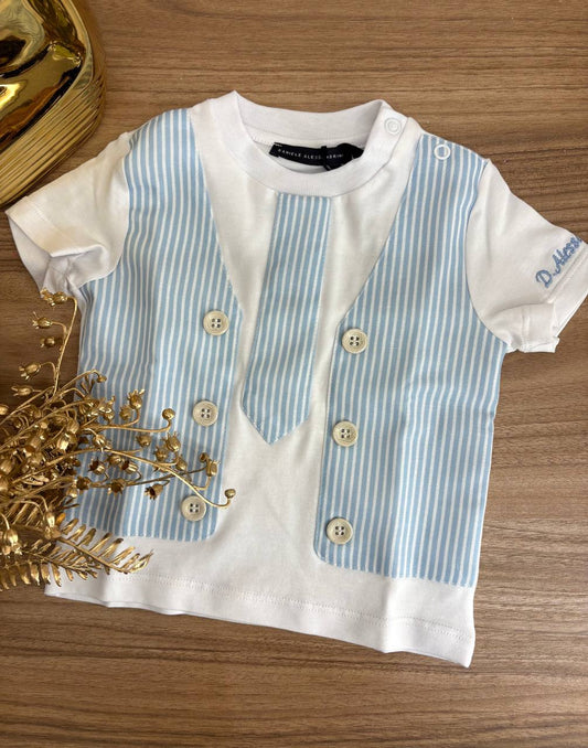 T-shirt PANCIOTTO E CRAVATTA CIELO DANIELE ALESSANDRINI