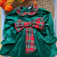 Vestito CON FIOCCO TARTAN VERDE