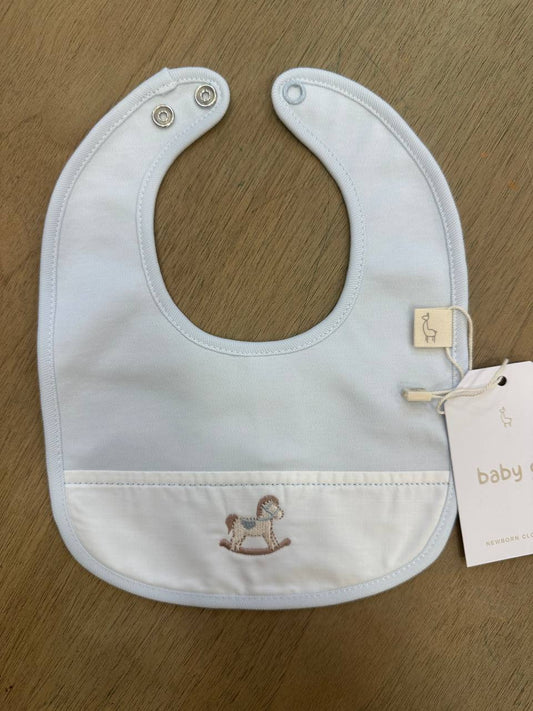 Bavaglino celeste CAVALLO A DONDOLO BABY GI