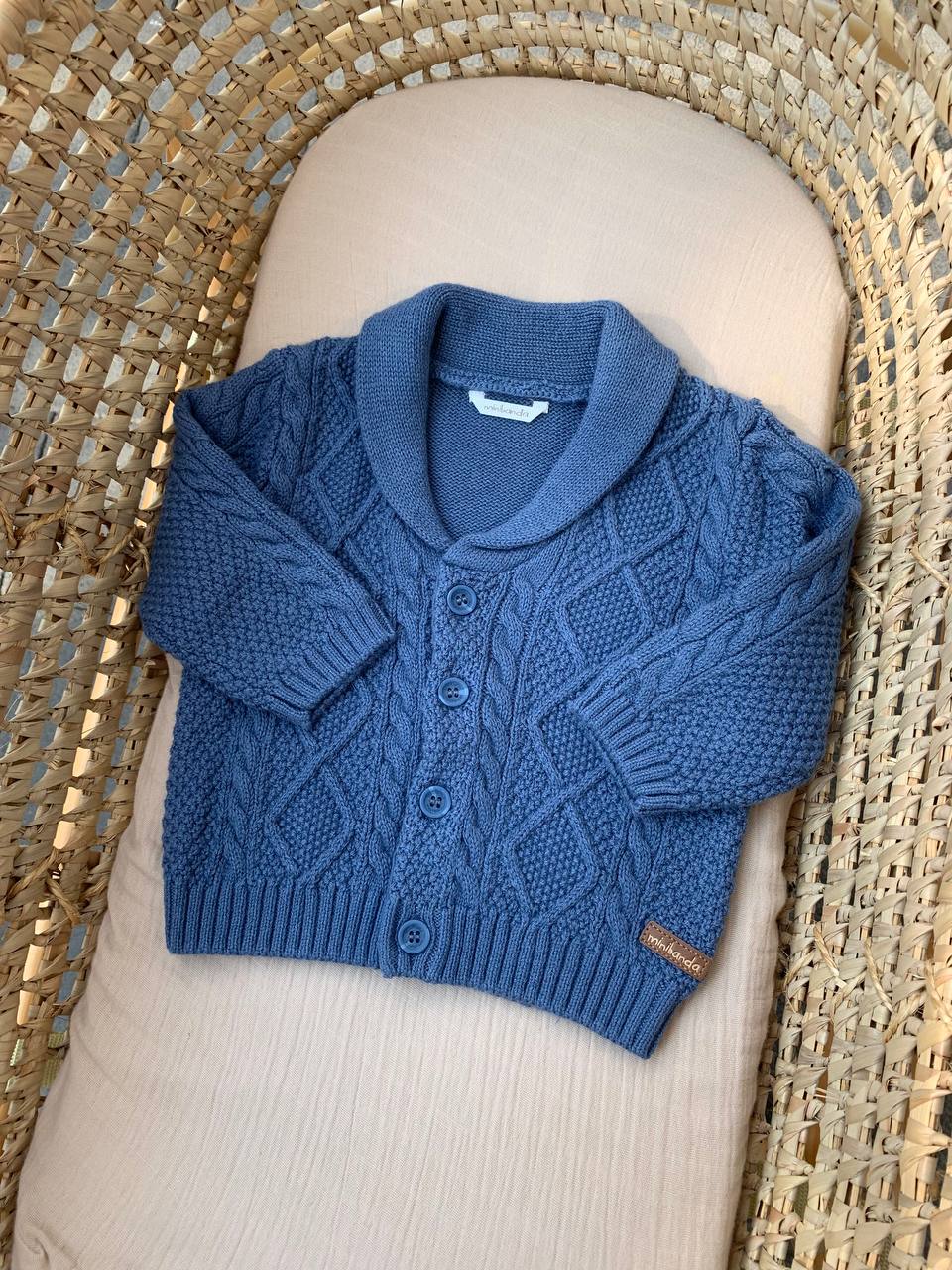 Cardigan blu avion MINIBANDA