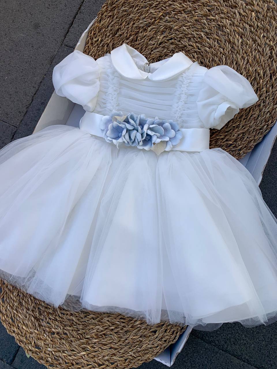 Abito TULLE CREMA CIELO GUGU GAGA