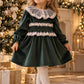 Abito Petit Noël VERDE IN VELLUTO FOFETTES