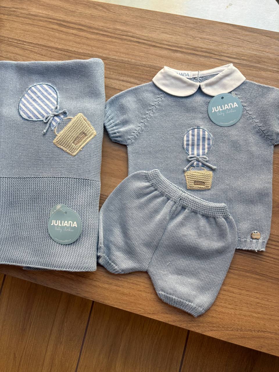 Coordinato nascita MONGOLFIERA AZZURRO JULIANA
