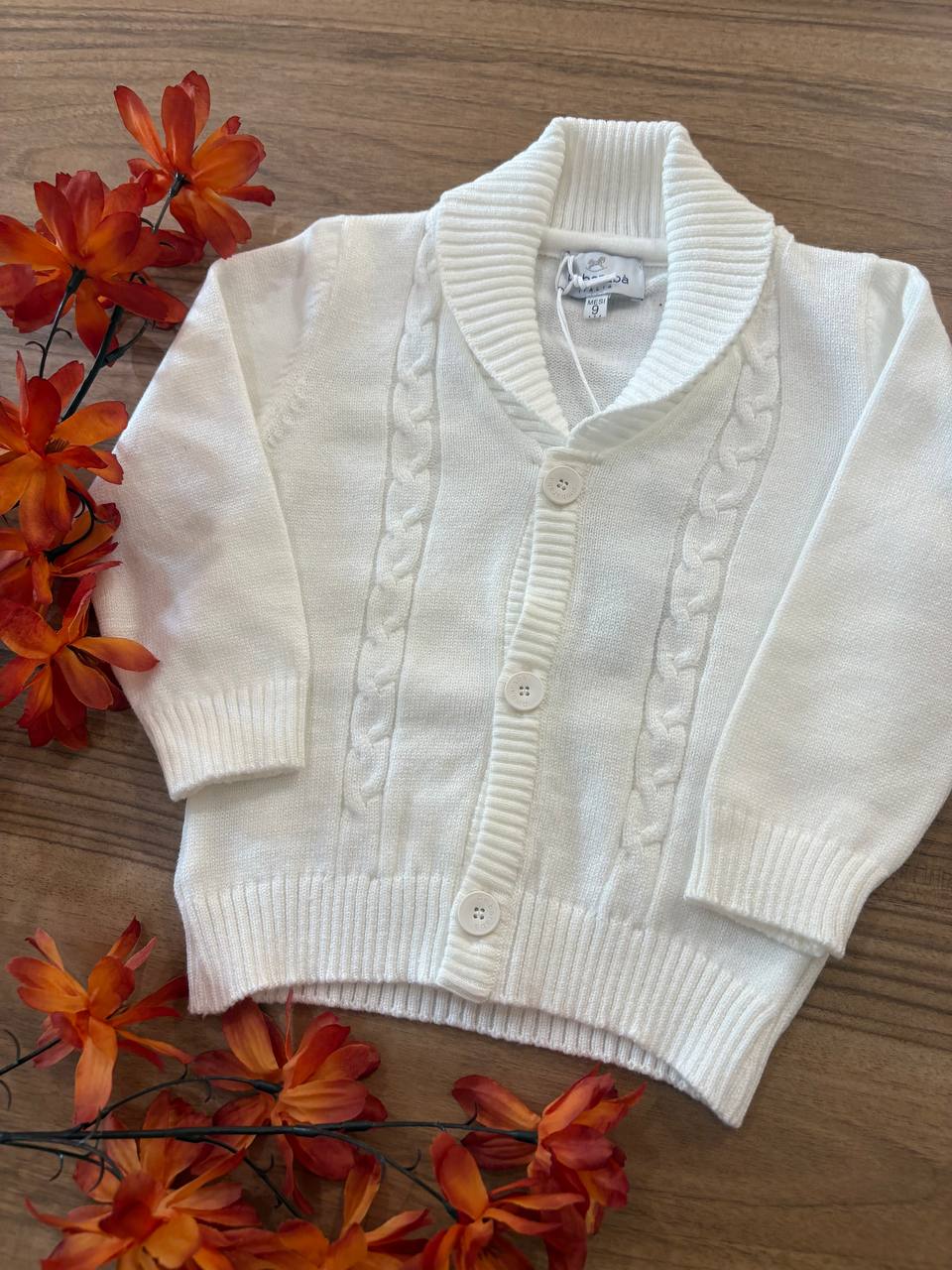 Cardigan CREMA TRECCIA AMBARABÀ