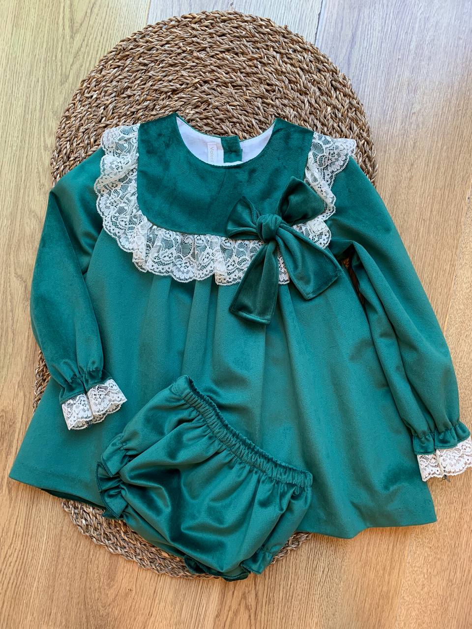 Abitino CON PIZZO VERDE VALENTINA BEBÈS