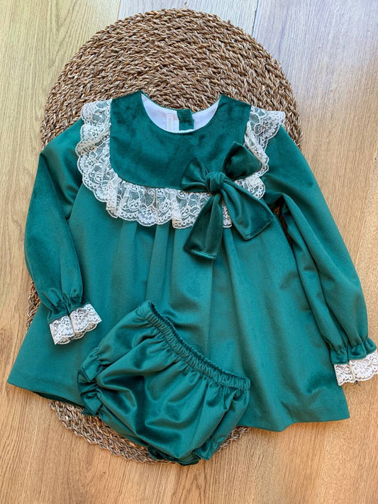 Abitino CON PIZZO VERDE VALENTINA BEBÈS