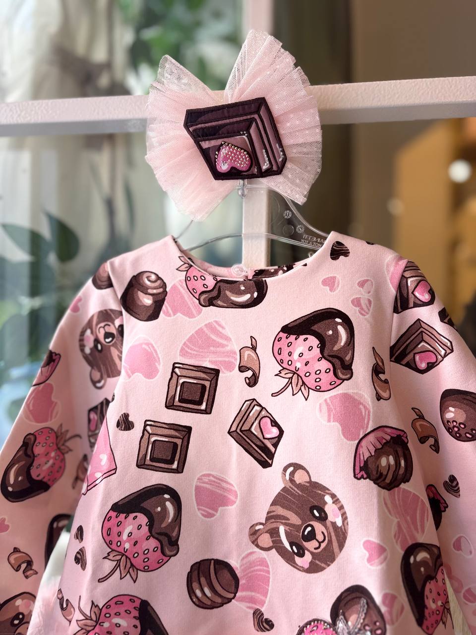 Abito ROSA E CIOCCOLATO DAGA