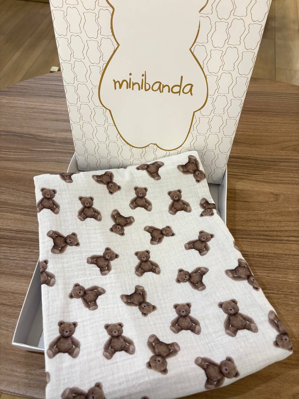 Mussola DOUBLE-FACE Teddy MINIBANDA