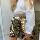 Gonna PAILLETTES ORO BOBOLI