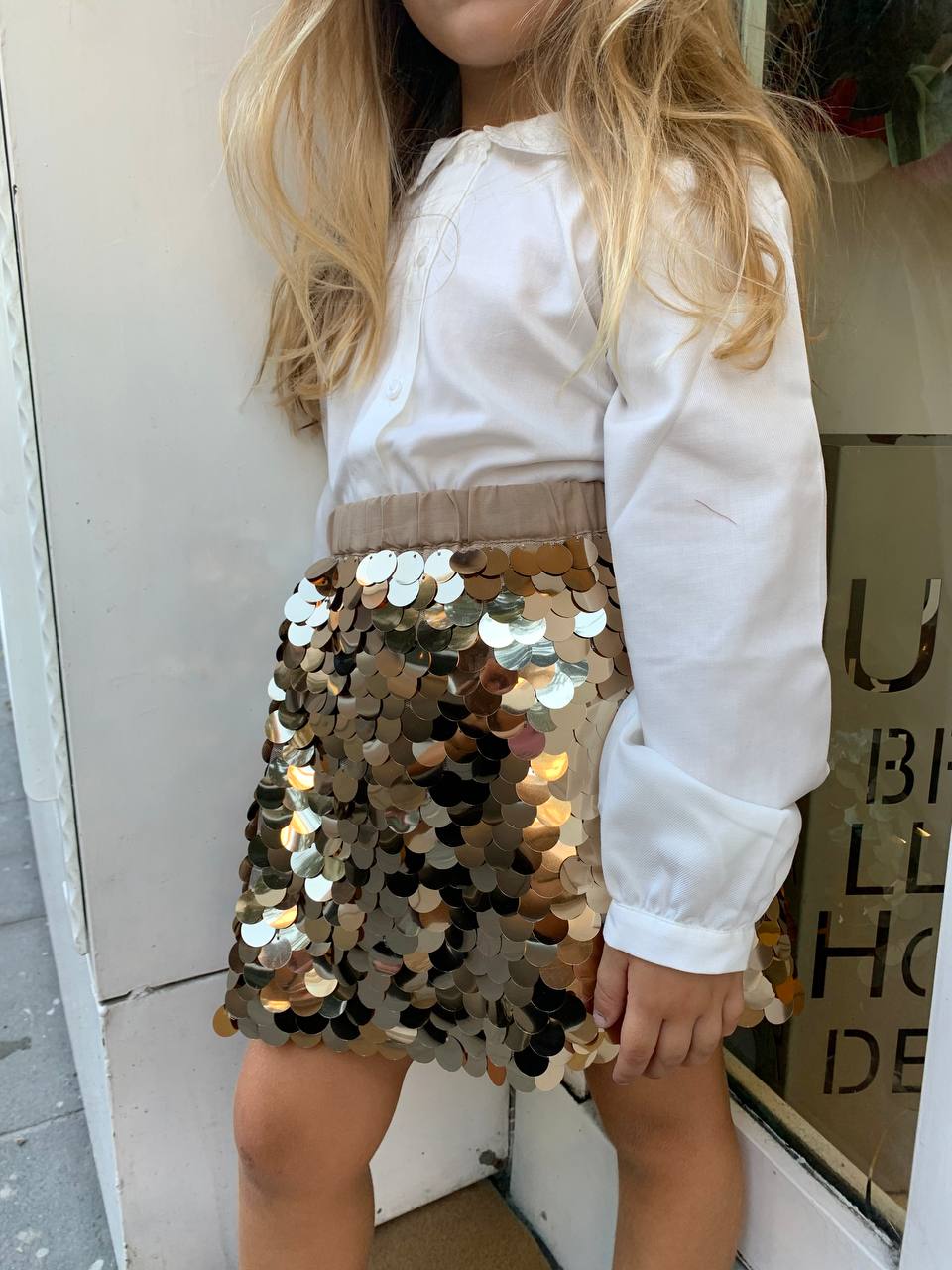 Gonna PAILLETTES ORO BOBOLI