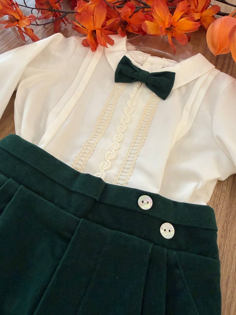 Abito Battesimale "UN PICCOLO RE VERDE"