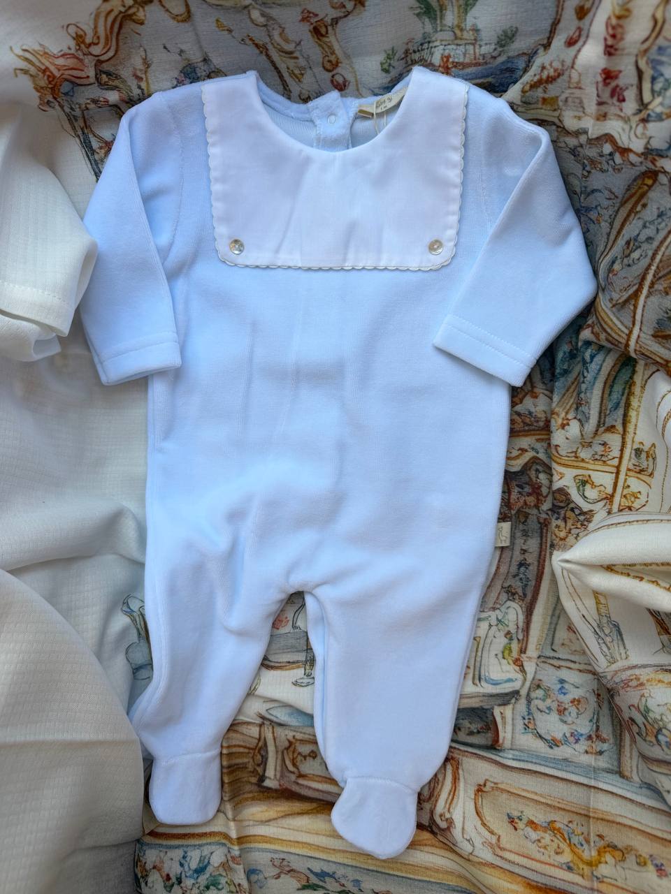 Tutina CINIGLIA CELESTE BAVERO BABY GI
