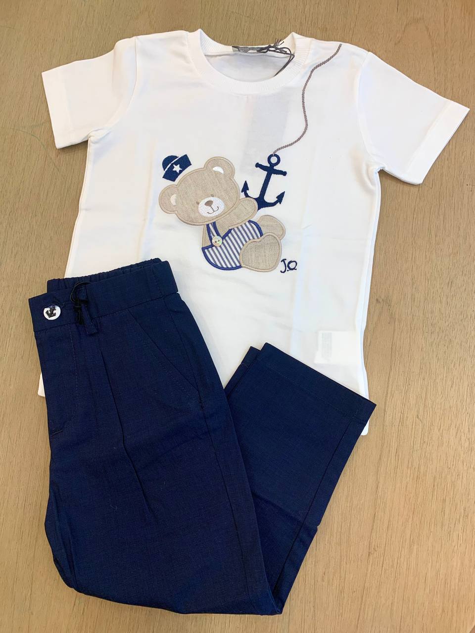 Completo t-shirt orso marinaio e pantalone Daniele alessandrini