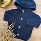 Cardigan TRECCE Blu WEDOBLE