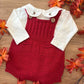 Salopette E BODY BACCHE ROSSO WEDOBLE