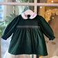 Abito VERDE BOSCO PUNTO SMOCK