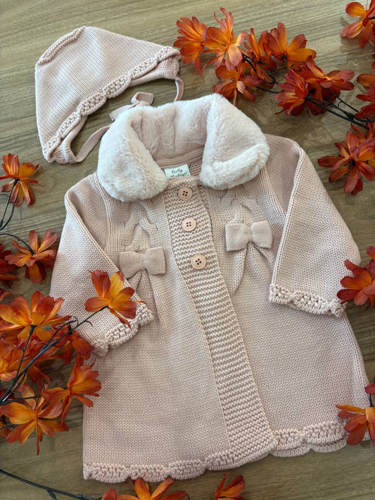 CAPPOTTINO CON CUFFIA ROSA BABY FASHION