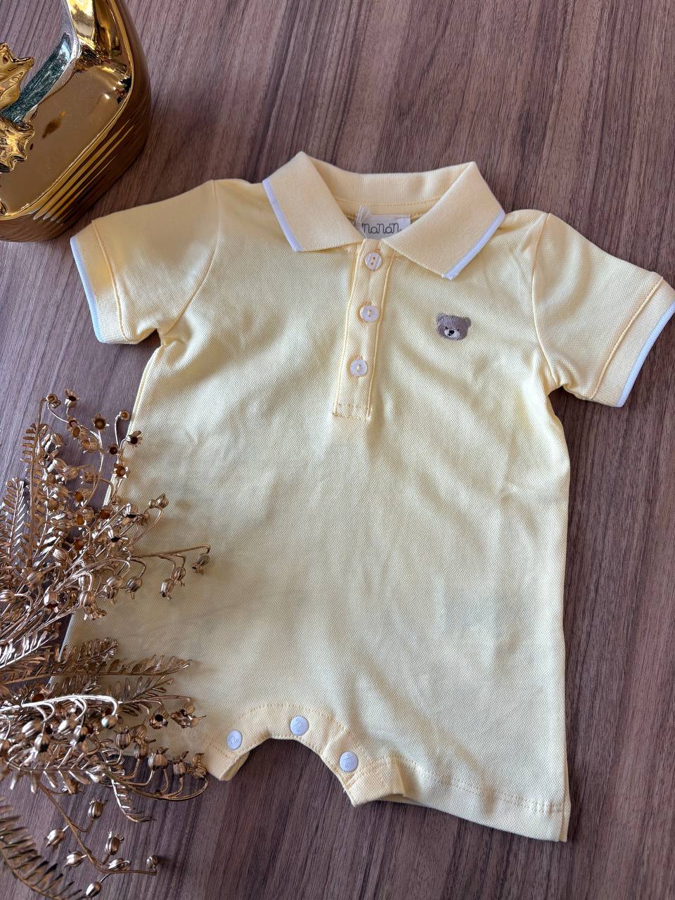 PAGLIACCETTO POLO GIALLO ORSETTO NANÁN