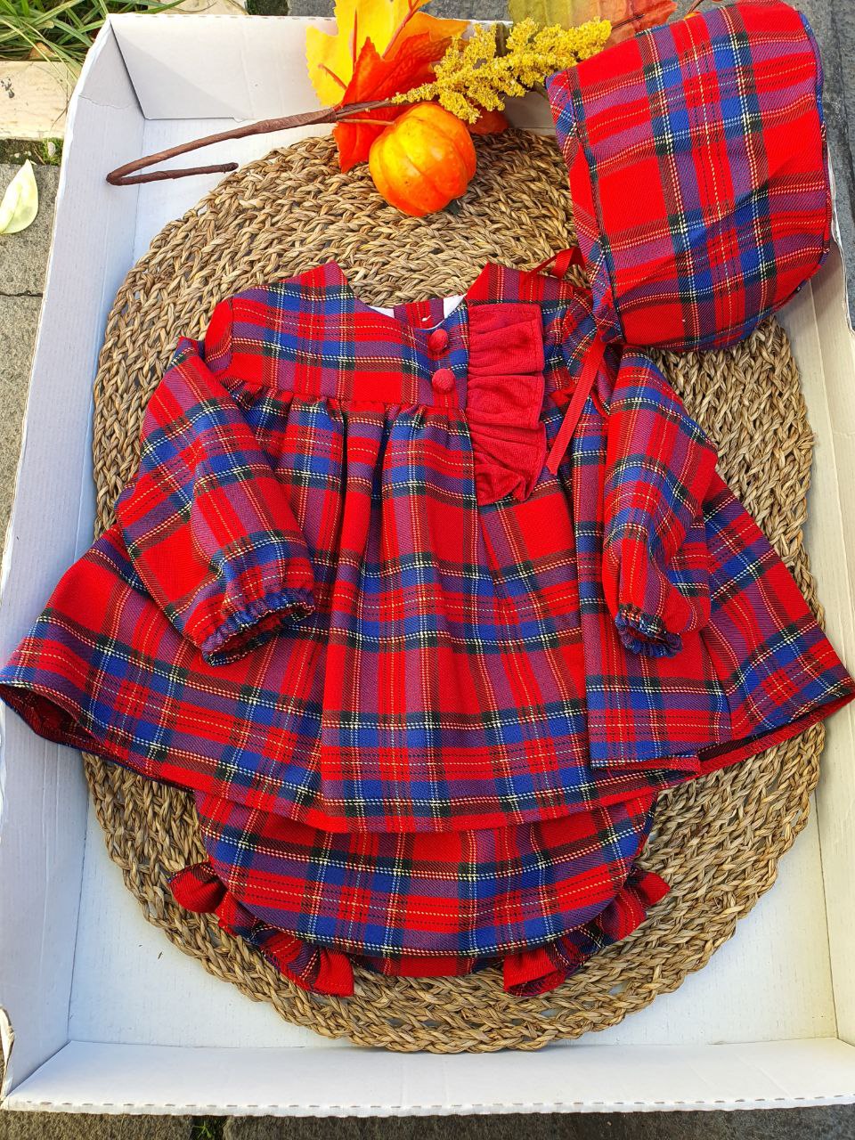 Pagliaccetto Tartan BOTTONCINI E ROUGE DEL SUR