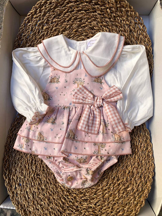 Salopette ROSA Orsetti VALENTINA BEBÈS