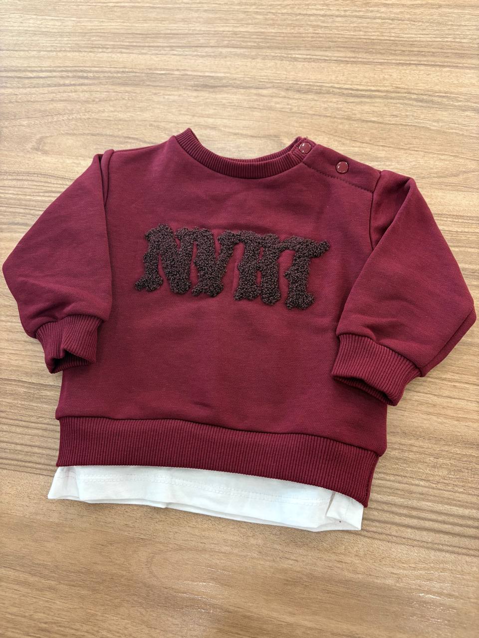Felpa BORDEAUX NEVER TOO