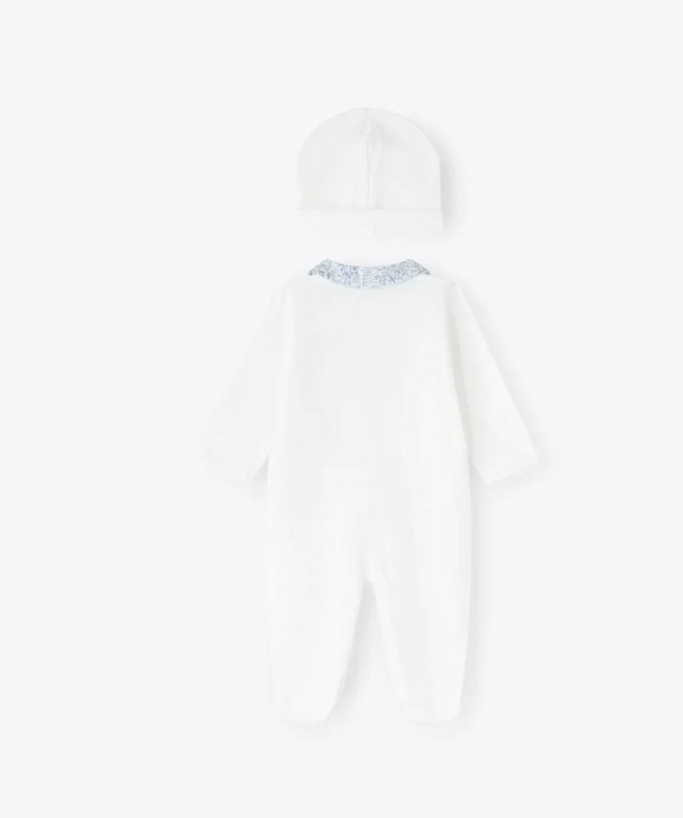 Tutina con Cappello AZZURRO LIBERTY NANÁN