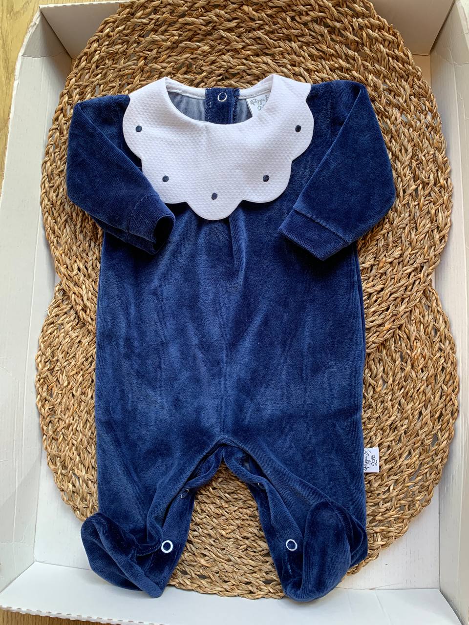 Tutina ciniglia BLU PAPPA & LATTE