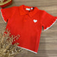 Maglietta POLO ROSSA CUORICINO SARABANDA