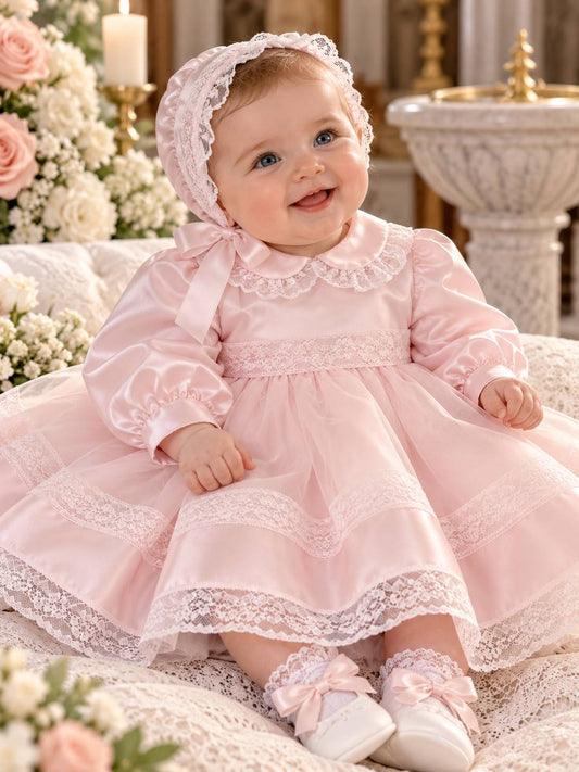 Abito Battesimale ROSA SETA GUGU GAGA