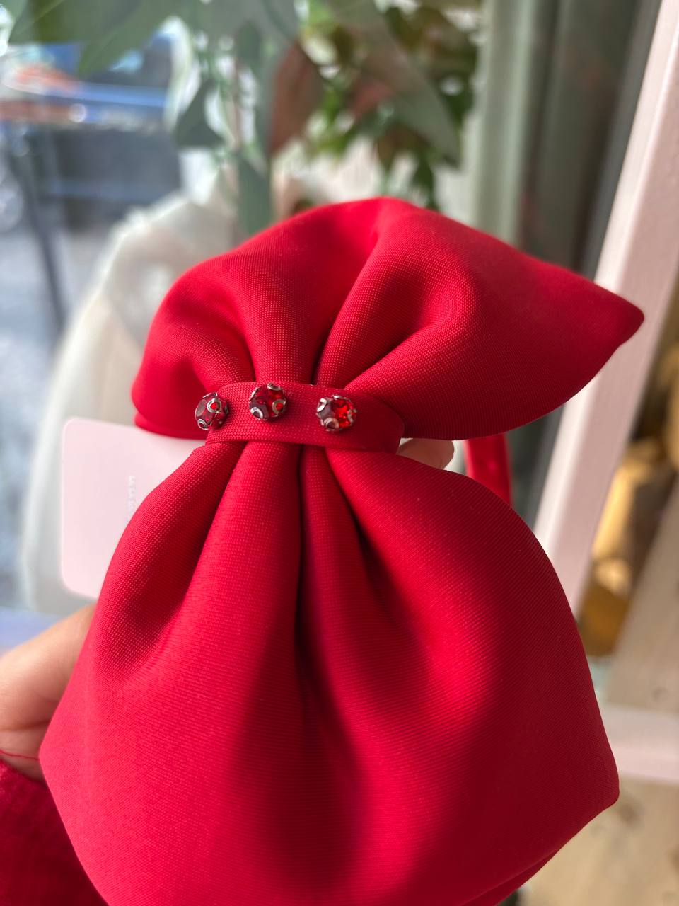 CERCHIETTO FIOCCO ROSSO DAGA