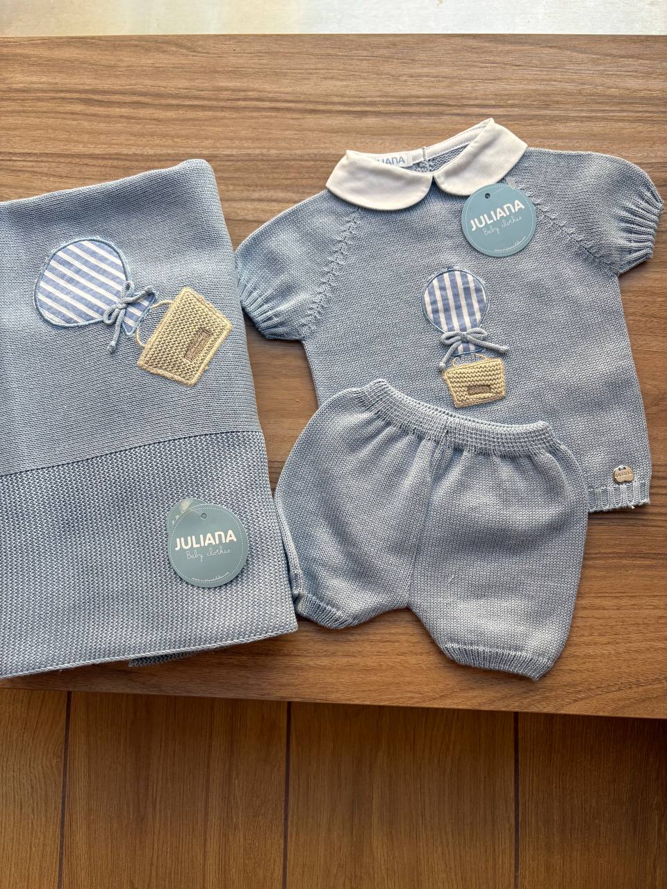 Coordinato nascita MONGOLFIERA AZZURRO JULIANA